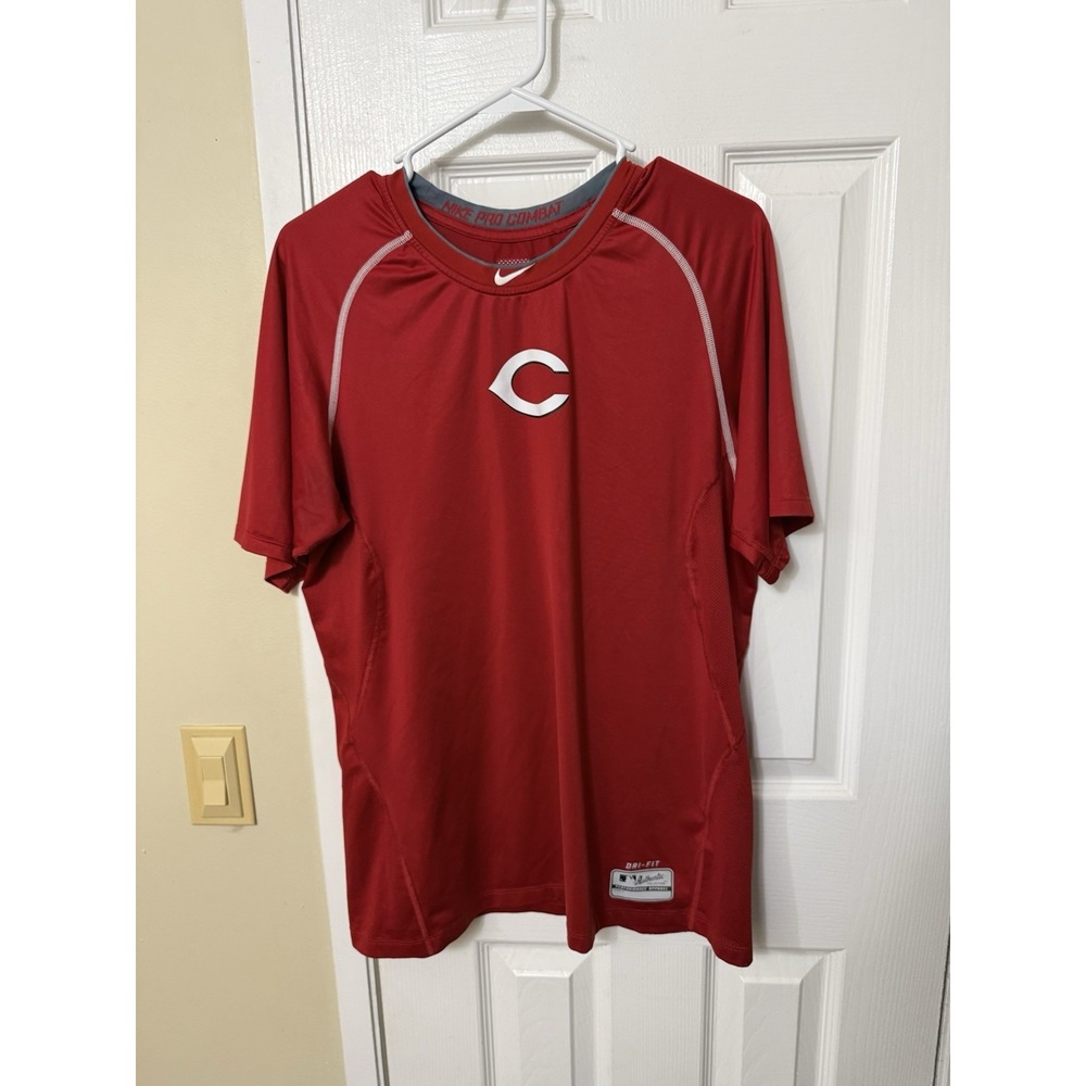 Nike Pro Combat Cincinnati Reds MLB Dri-Fit Shirt Men's Size Large